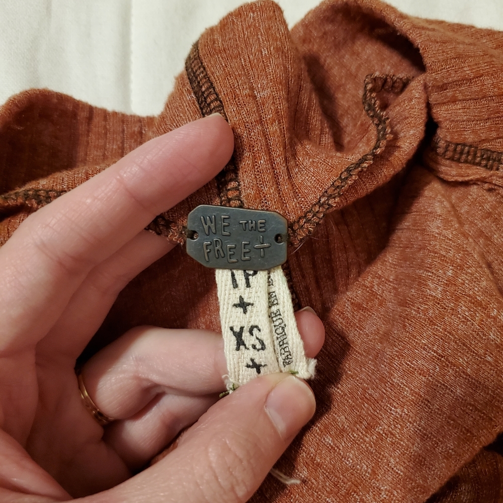 We the Free Burnt Orange Long Sleeve Top - Picture 4 of 5